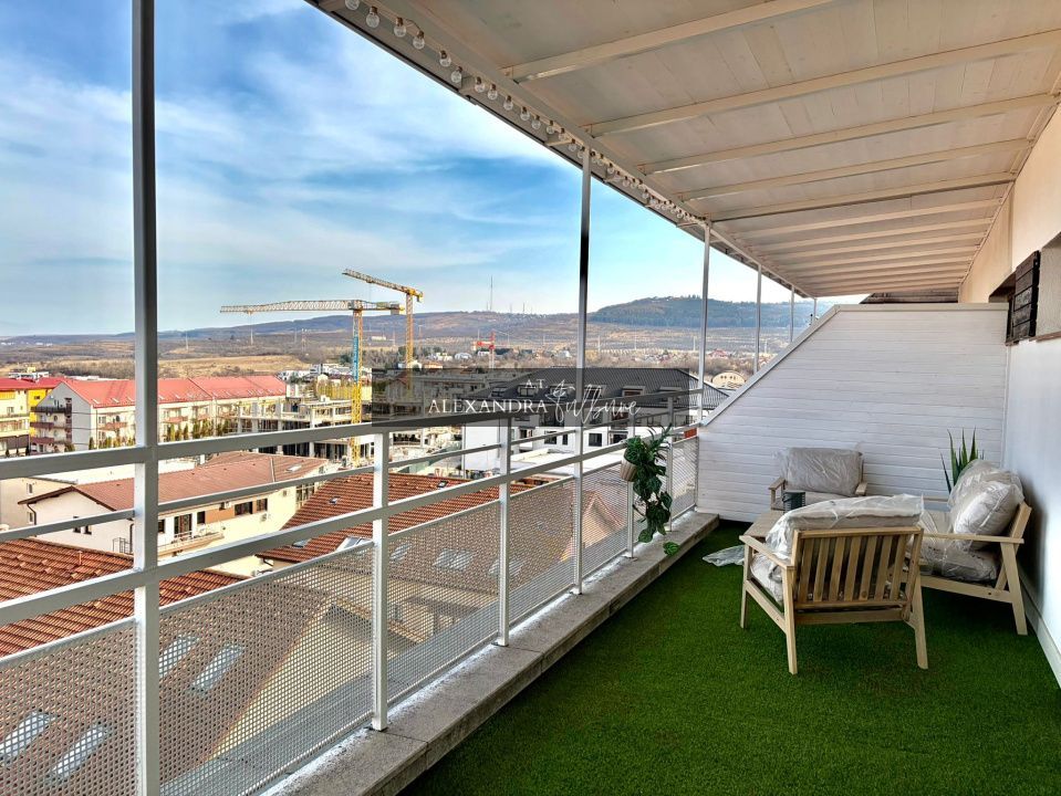 Penthouse pe 2 niveluri l 160 mp utili l terase 75 mp l parcare l B. Z - Poză 17