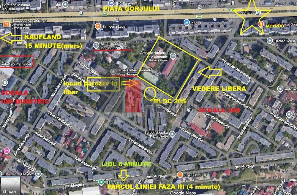 Apartament 3 CAMERE - 70mp - 5 MIN GORJULUI - parcul liniei FAZA 3 - 4 min - Poză 2