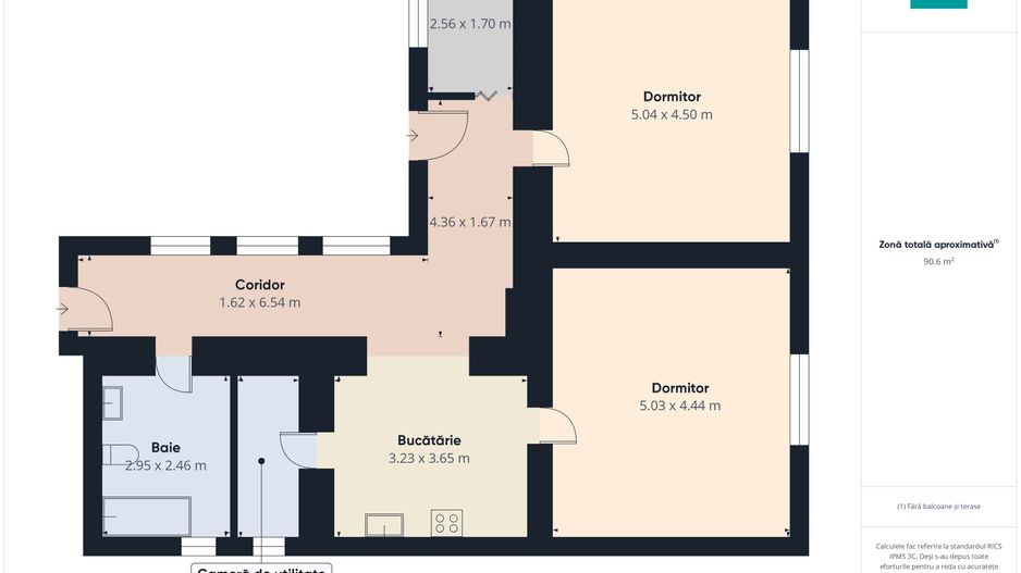 Casă individuală 3 camere,teren de 1500Mp Bătania - Poză 29