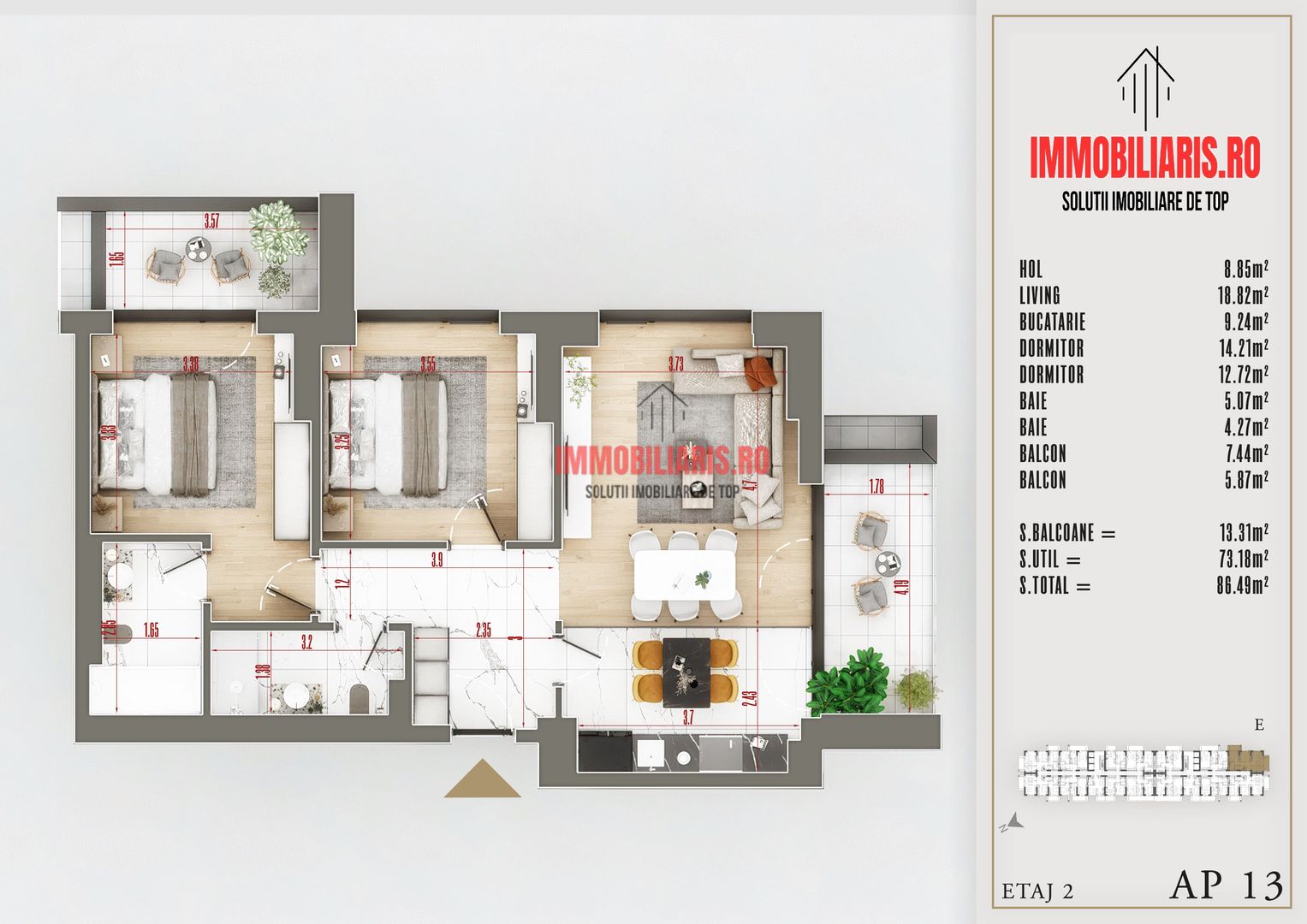 N. Teclu, Finisaje Premium, Centrala Termică, Fără Comision - Schiță 2