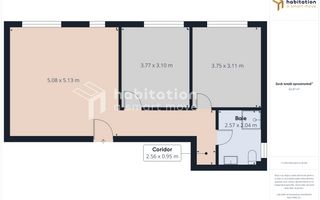 Tur virtual 3 Camere, 2 locuri parcare, Comision 0% - Calea Urseni - Poză 14