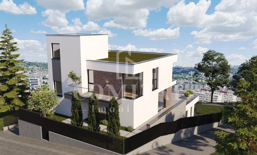 Casă generoasă cu panoramă și 254 mp terasă circulabilă - Poză 3