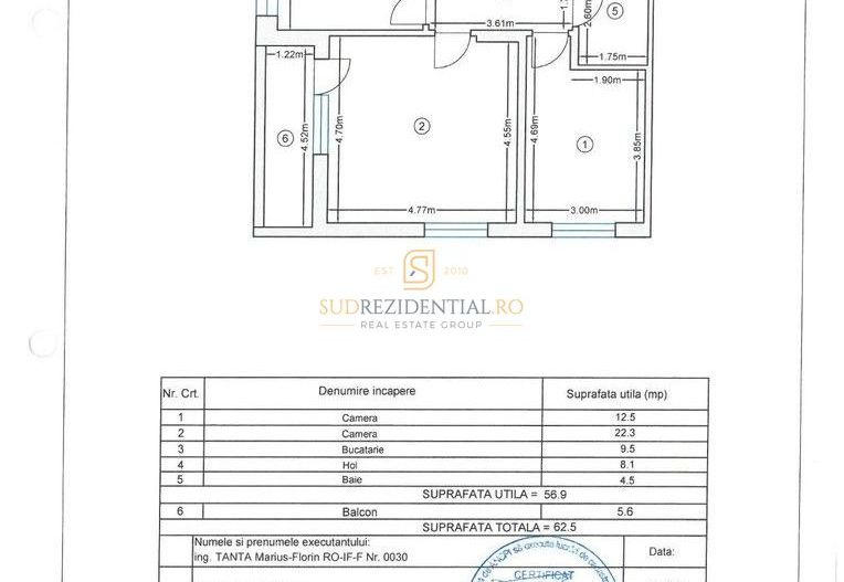 Apartament 2 camere, finalizat 2024, 62.5 mp, Grand Arena, Sector 4 - Schiță 13