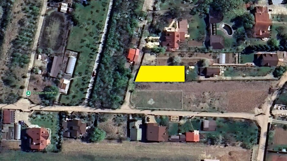 IZVORANI - Mihai Eminescu, 495 mp. teren cu deschidere de 14 m. - Poză 1