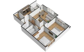 Apartament nou 3 camere 75 mp utili Predare la cheie  - Intabulat - Poză 1