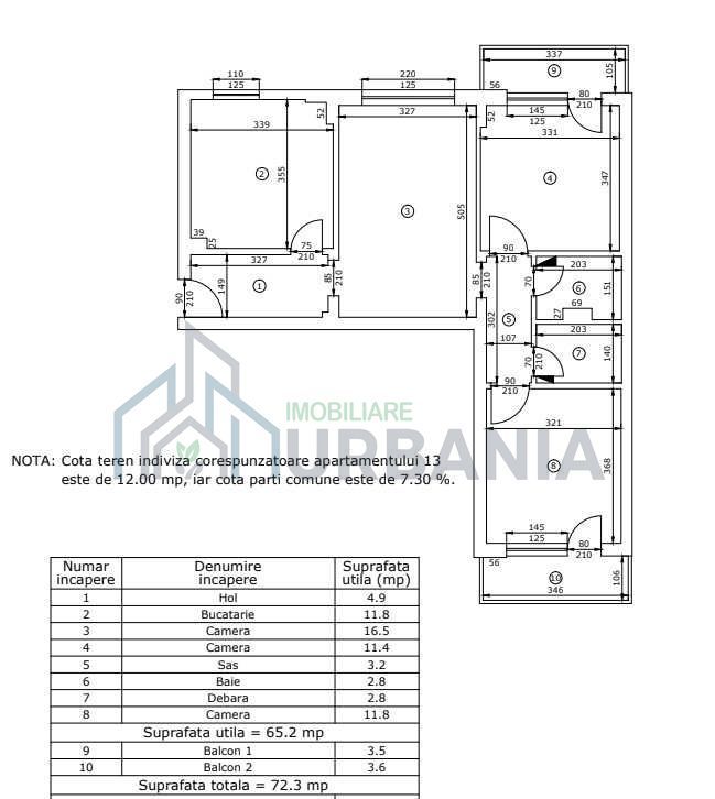 Apartament 3 camere, Podu Roș – bloc 1001 Articole, renovat, 2 balcoane, 10 min Palas - Poză 8