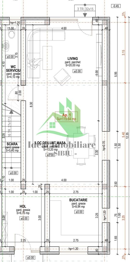 Duplex Modern cu 4 camere si 400 de mpde curte, zona Lidl - Schiță 9