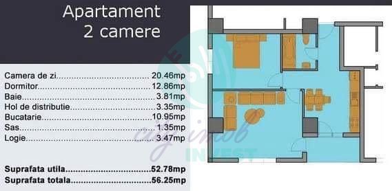 Apartament 2 camere bloc nou, mobilat complet – 3 min Metrou Obor - Poză 12