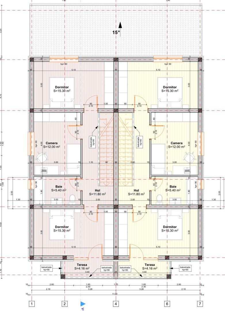 De vanzare Duplex de lux cu regim de inaltime P+1+ M. - Poză 13