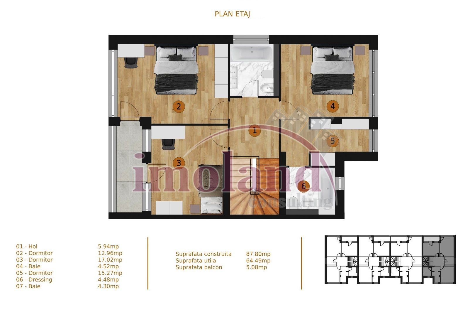 Vanzare - vila noua - 4 camere - Pipera - Schiță 8
