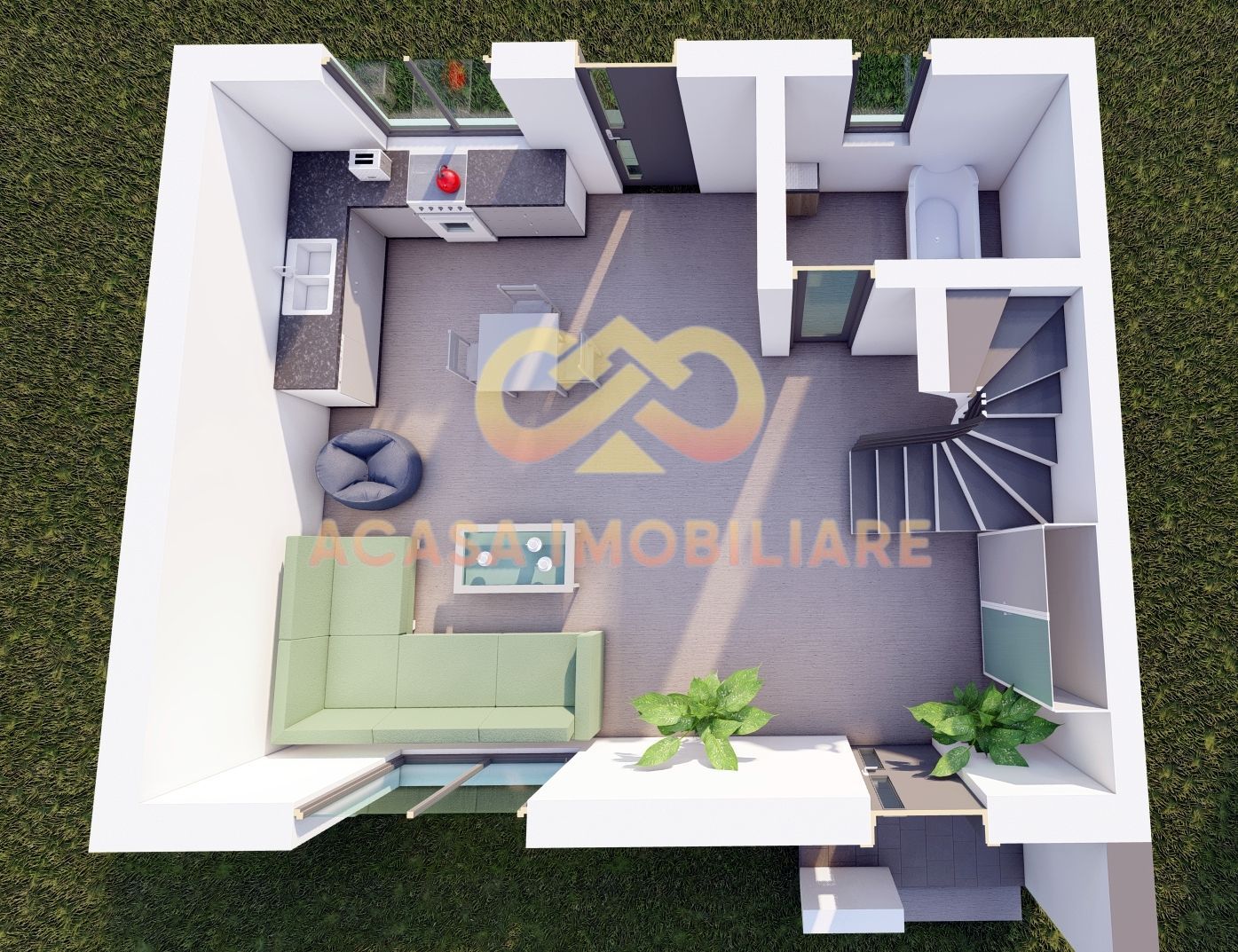 NOU APARTAMENT 4 CAMERE CU GRADINA 88MP - Poză 6