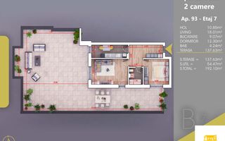 Apartament Finalizat 2 Camere cu Terasa  Parcare BONUS - Poză 1