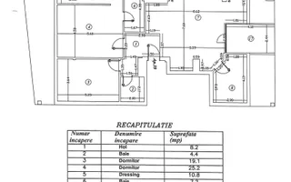 Apartament 3 camere // 134,4 mp utili + parcare // Aviatiei - Schiță 31