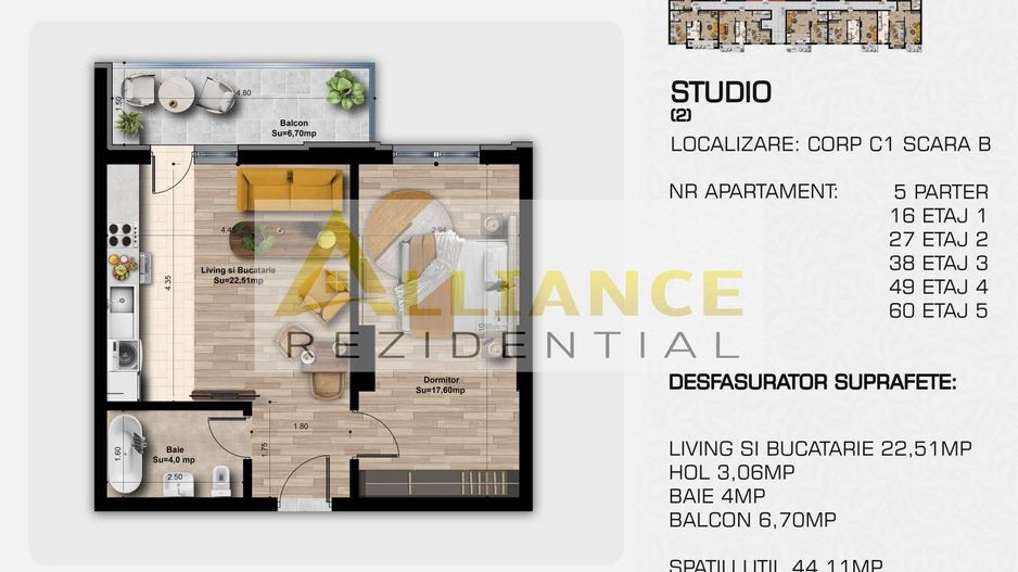 DIRECT DEZVOLTATOR |  Grand Berceni | Metrou Berceni | 2 camere tip studio - Poză 9