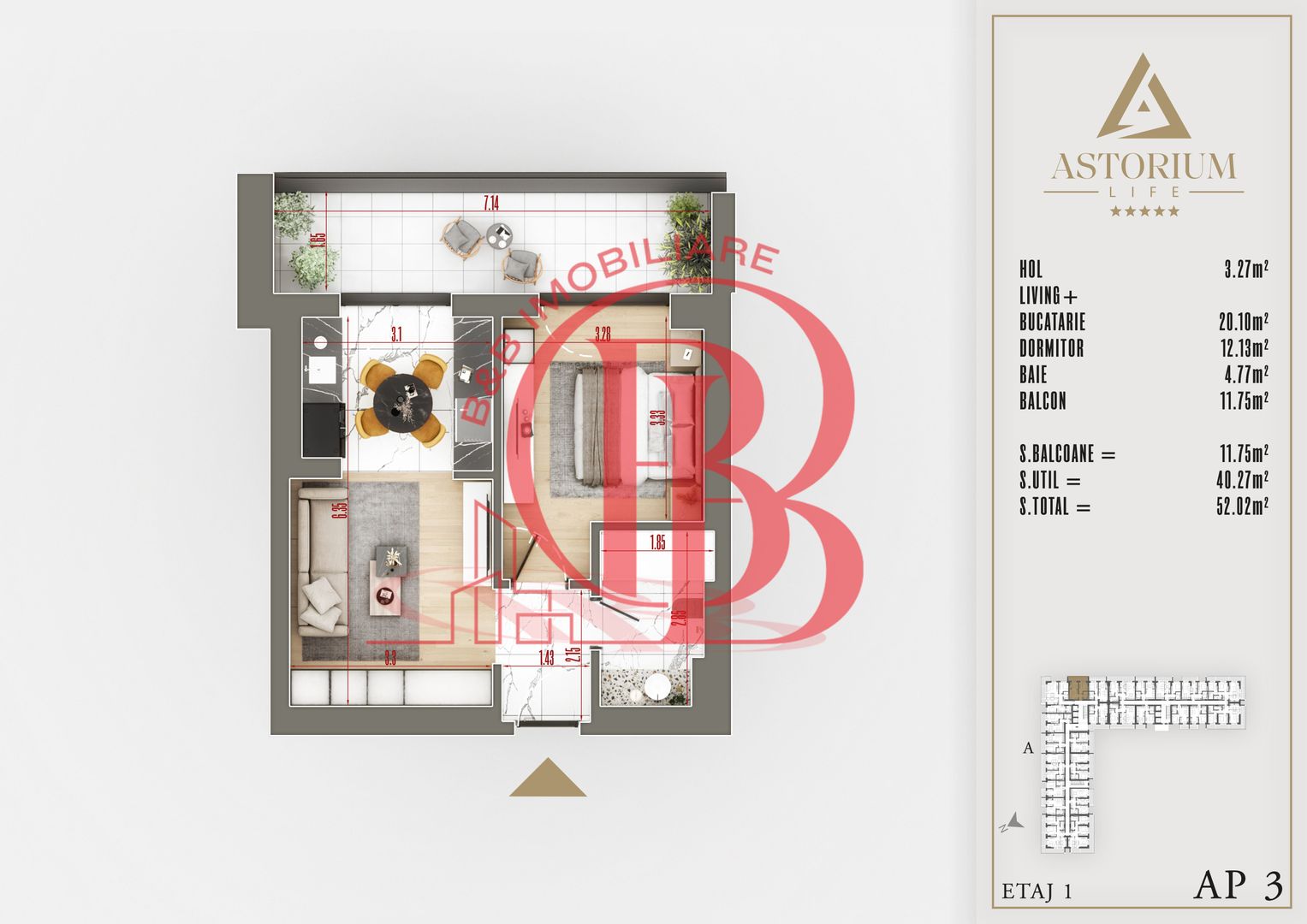2 camere FINALIZAT  proiect premium titan pallady - Schiță 6