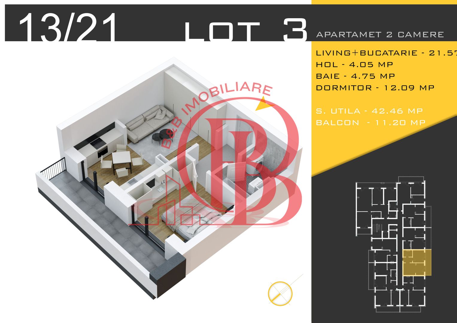 2 camere Titan Pallady Metrou Nicolae Teclu Comision 0 - Schiță 12