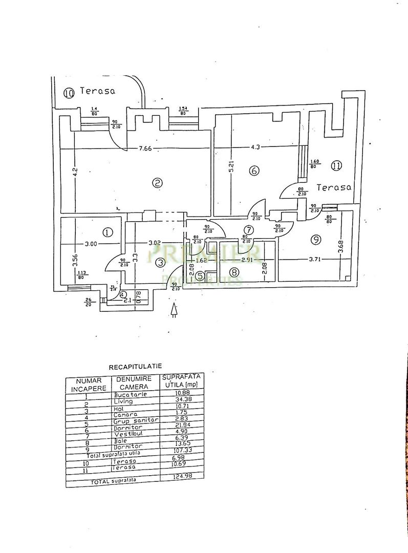 SPATIU DE BIROURI ELEGANT | 152 MP | AVIATORILOR | CHARLES DE GAULLE - Schiță 12