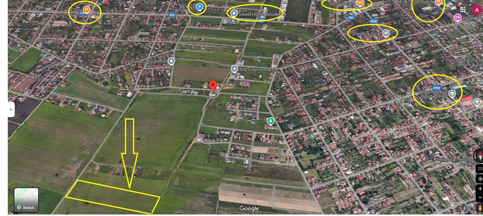 Giroc | Teren 5800 mp din 11.600 mp| Comision 0% - Poză 1