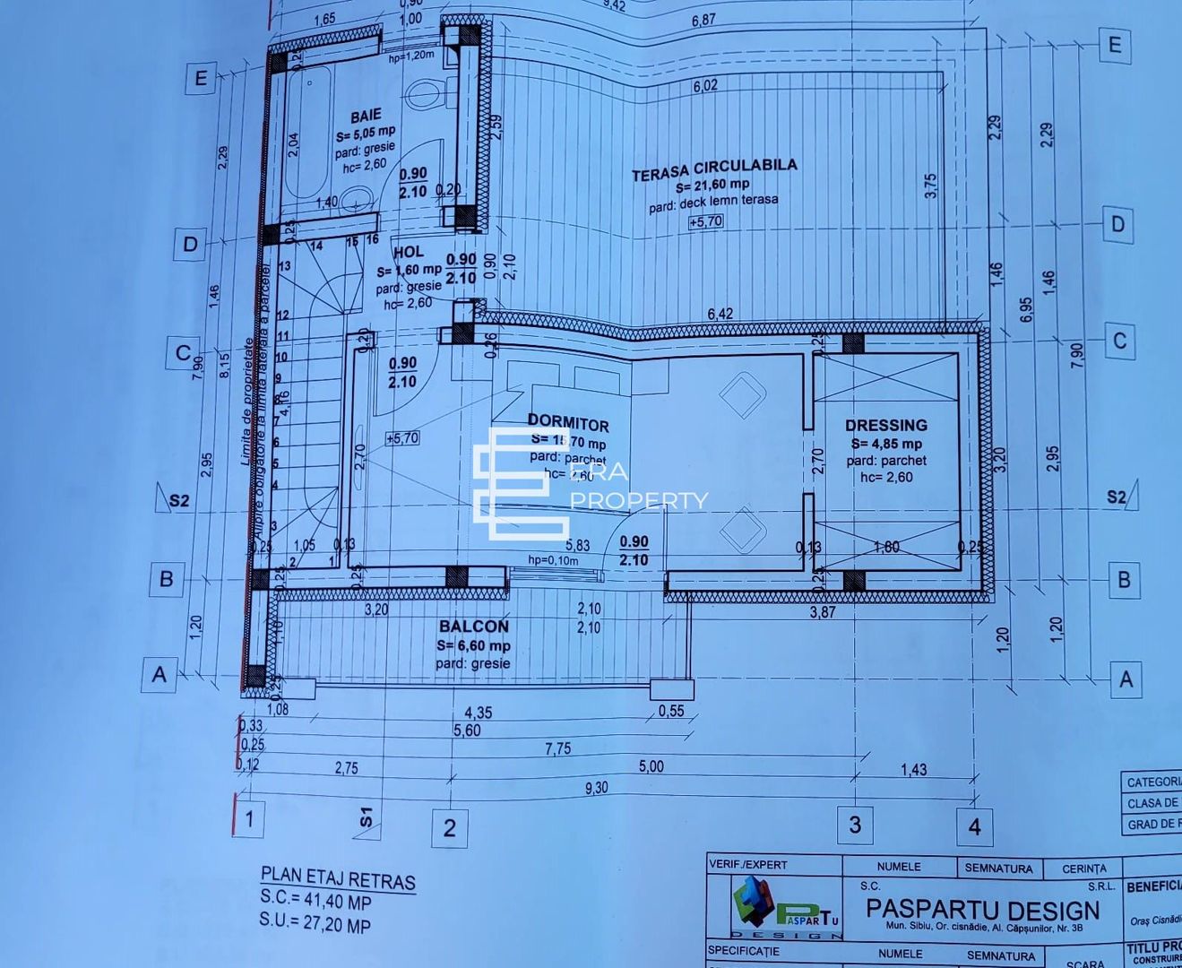 Casă modernă în Sibiu 13Omp utili – etaj retras, terase -teren 255 mp - Schiță 8