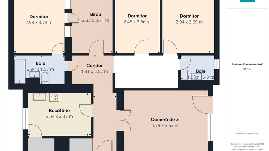 Apartament  5 camere si Garaj în Vlaicu - Poză 9