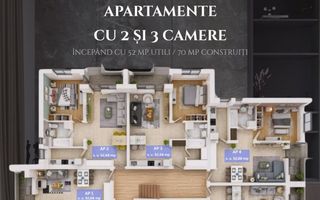 BRASADAS vinde ap NOI cu 2- 3 cam Semicentral. - Poză 8