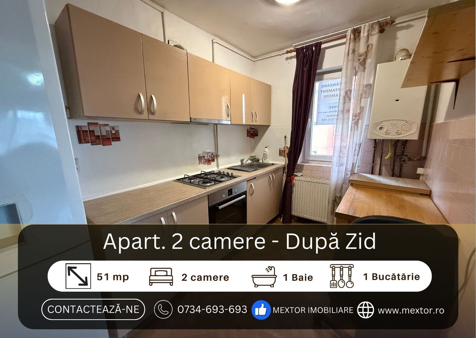 Apartament 2 camere, semi-central Medias - Poză 1