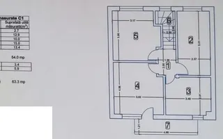 Casă Individuală 🏡 | Domnești 📍 | P+1 | 4 Camere | 3 Dormitoare 🛏️ - Schiță 13