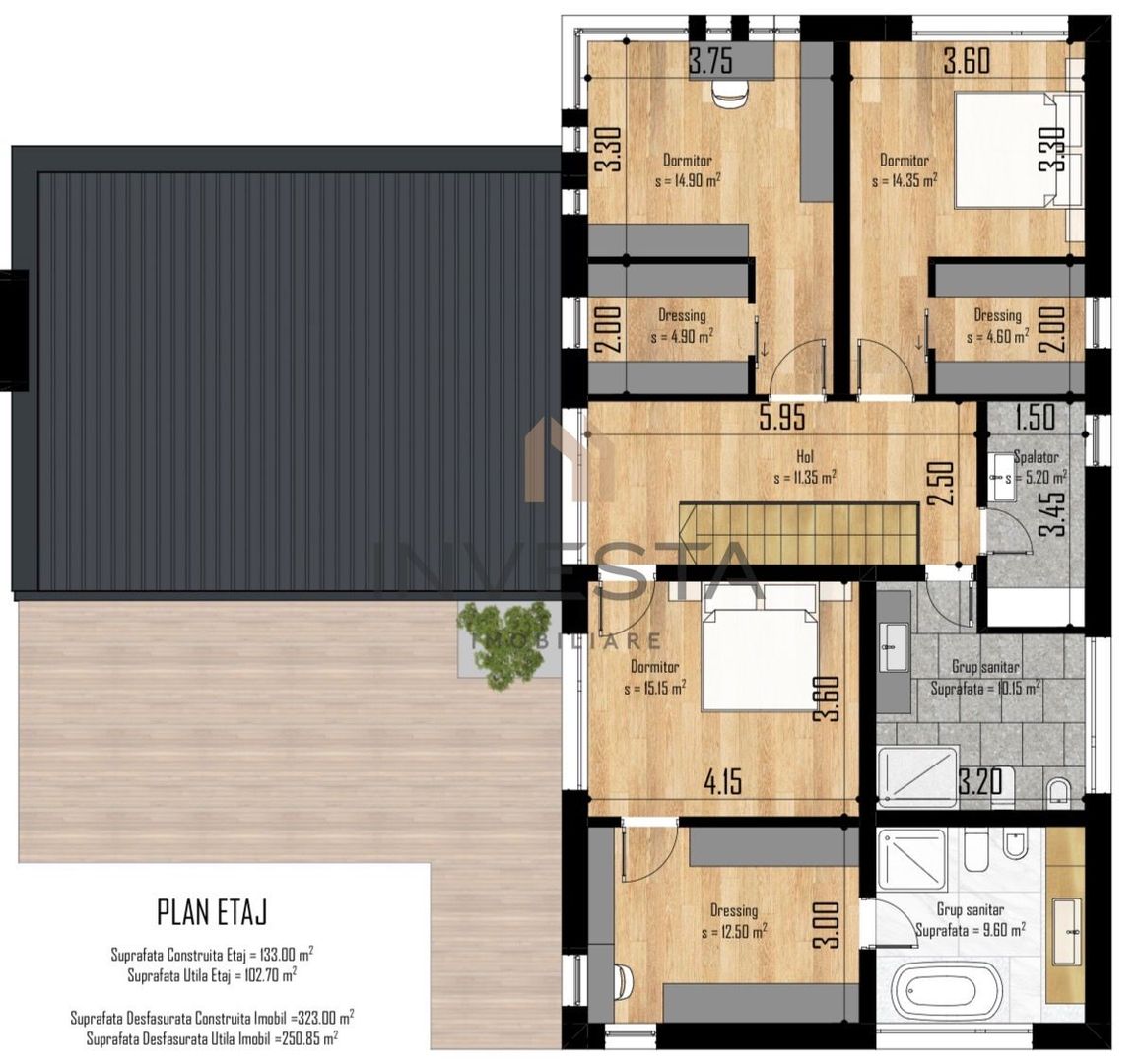 Vila premium Faget | 930 mp teren | Smart home | Finisaje de lux! - Schiță 19