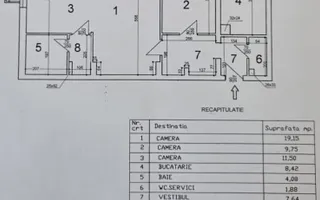 Apartament 3 camere renovat premium | Tei - Schiță 18