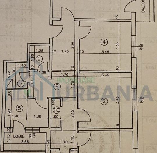 Apartament 4 camere, 96 mp, et. 9, zona Mircea Cel Bătrân, Alexandru cel Bun - Poză 2