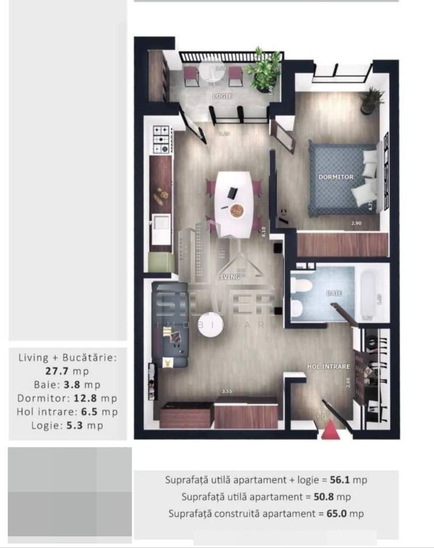 Apartament cu 2 camere la 5 minute de Vivo Center! - Poză 2