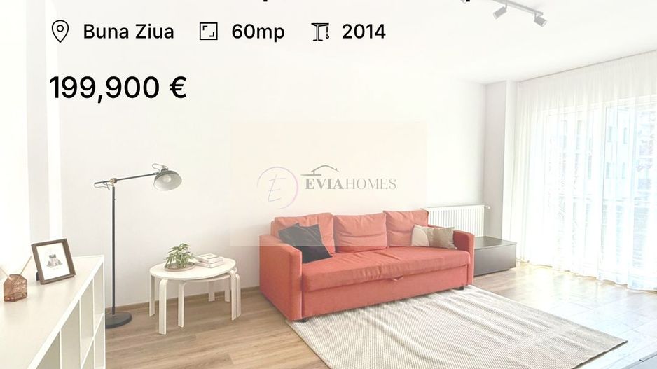 2 camere/60 mp/Terasa 30 mp - Poză 1