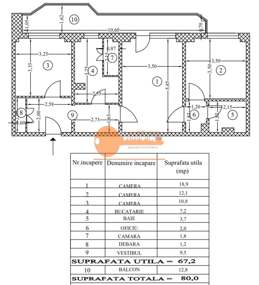 3 camere Colentina - Parc Plumbuita - Schiță 20