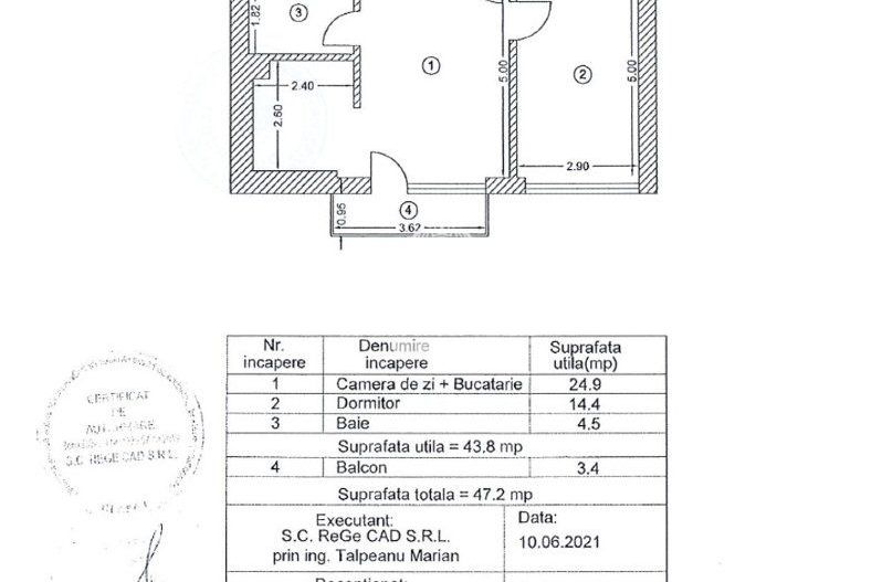Apartament 2 camere I etaj 10/10 I vedere lac I Sisesti I Northside Park - Poză 6