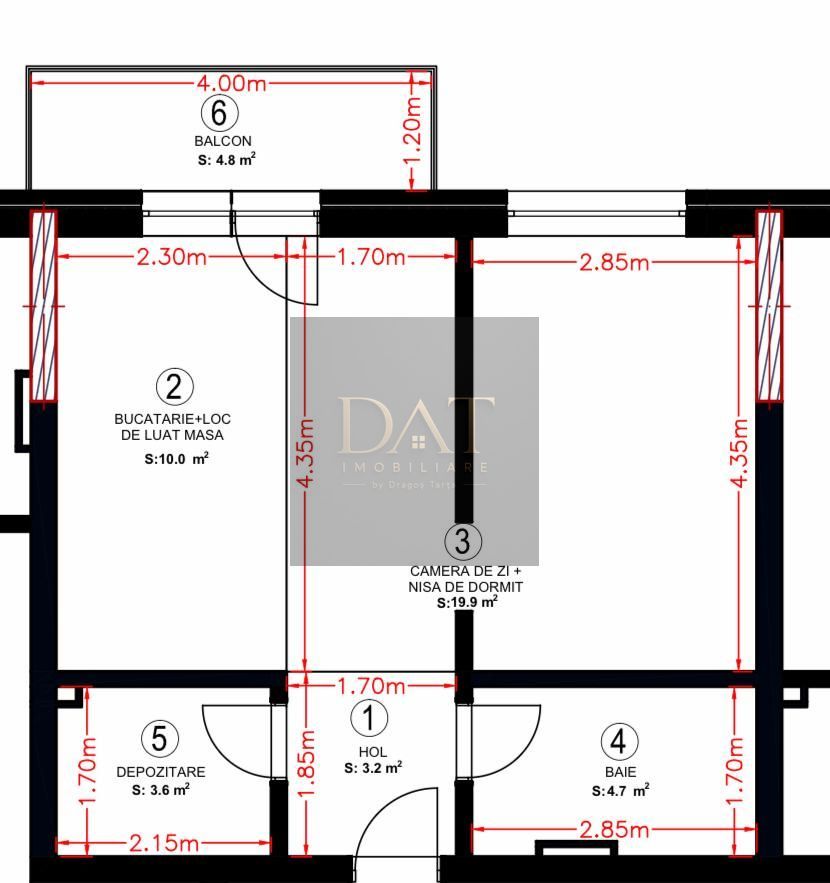 Apartament 2 camere, dressing, BETA RESIDENCE - Poză 9