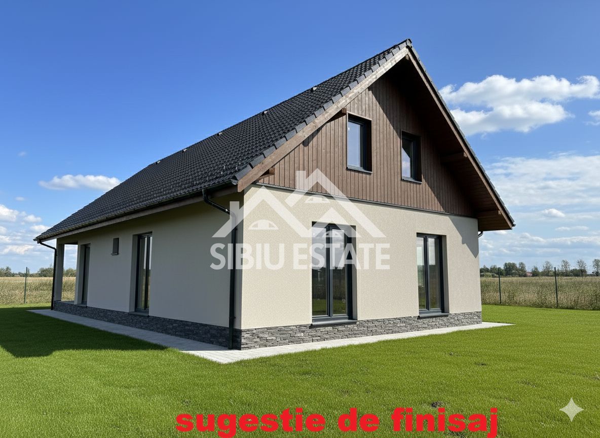 Casa 130 mp, teren 2800 mp, priveliște superbă – Marginimea Sibiului - Poză 13