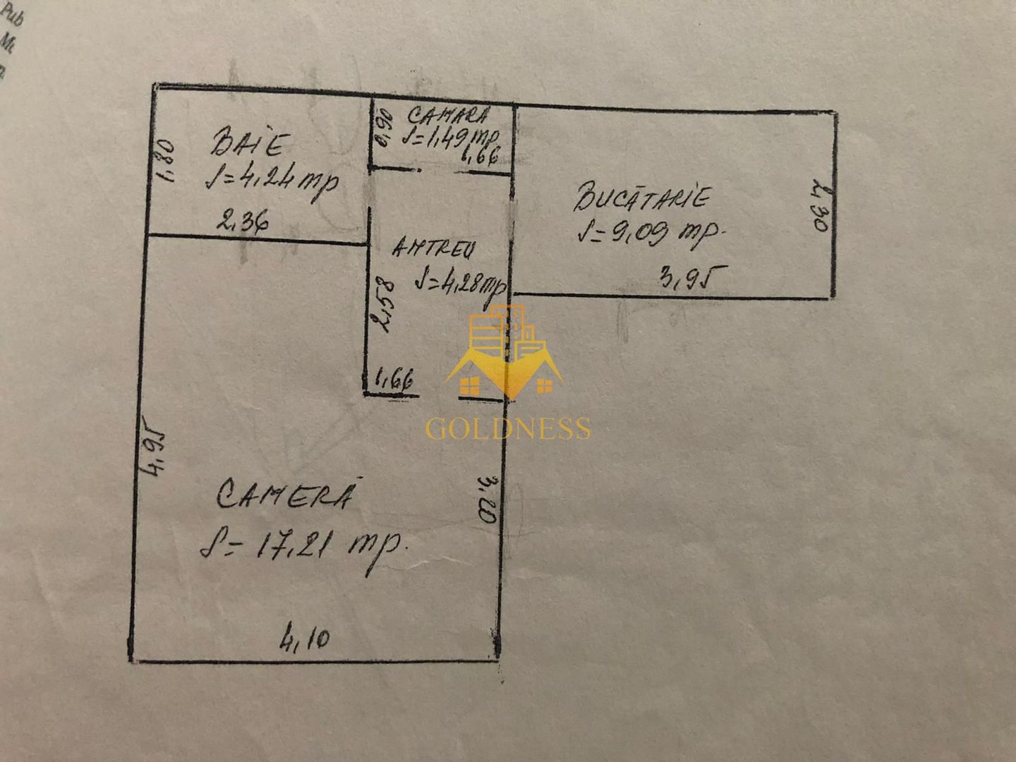 Apartament Ultracentral 37 mp|Curte proprie| Memo, Primarie,UBB FPSE! - Schiță 5