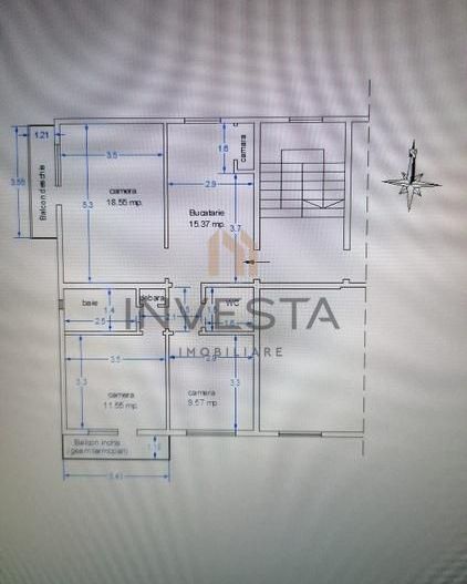 Apartament cu 3 camere decomandate zona Titulescu - Poză 6