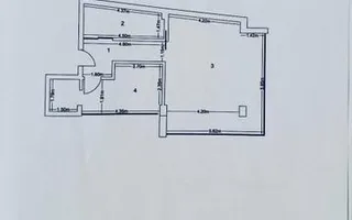 DE ÎNCHIRIAT: Apartament 2 camere BLOC NOU – Zona Ultra-Centrală - Schiță 15