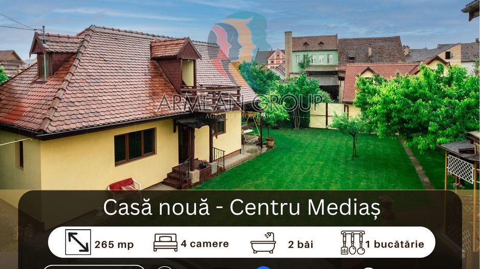 Casă nou construită în Centrul vechi Medias - Poză 1