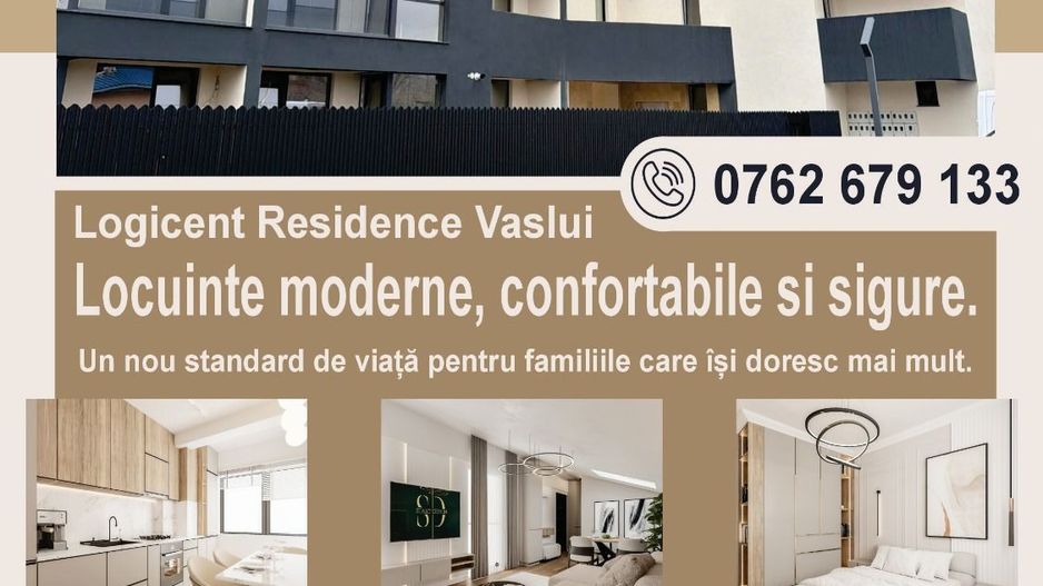 APARTAMENT NOU - 2 camere, parter, cu GRĂDINĂ, Complex LOGICENT; - Poză 1