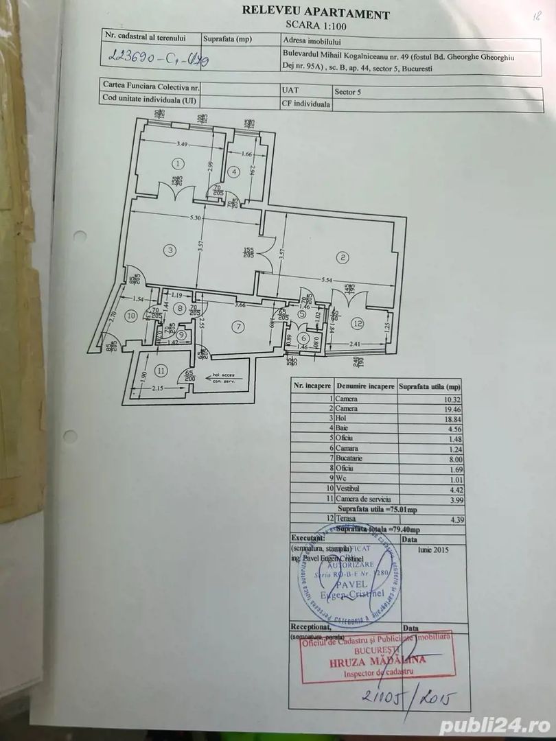 De vanzare Apartament 3 camere Mihail Kogalniceanu facultatea de Drept - Poză 5
