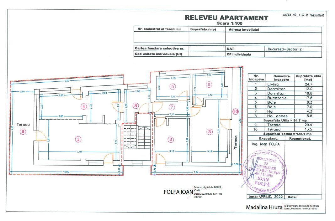 Penthouse 3 camere lux - Floreasca | Loc de parcare - Poză 15