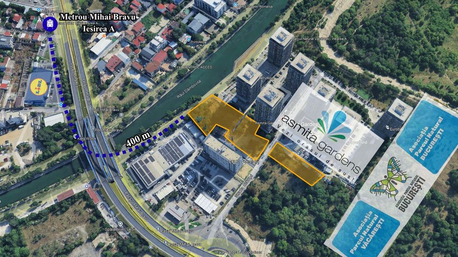 TEREN 5.913 MP – MIHAI BRAVU | 3 Deschideri | Metrou 380 m | - Poză 2