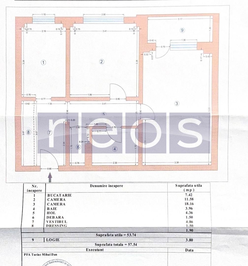 VANZARE APARTAMENT 2 CAMERE OZANA RENOVAT DECOMANDAT BLOC 1980 - Poză 9
