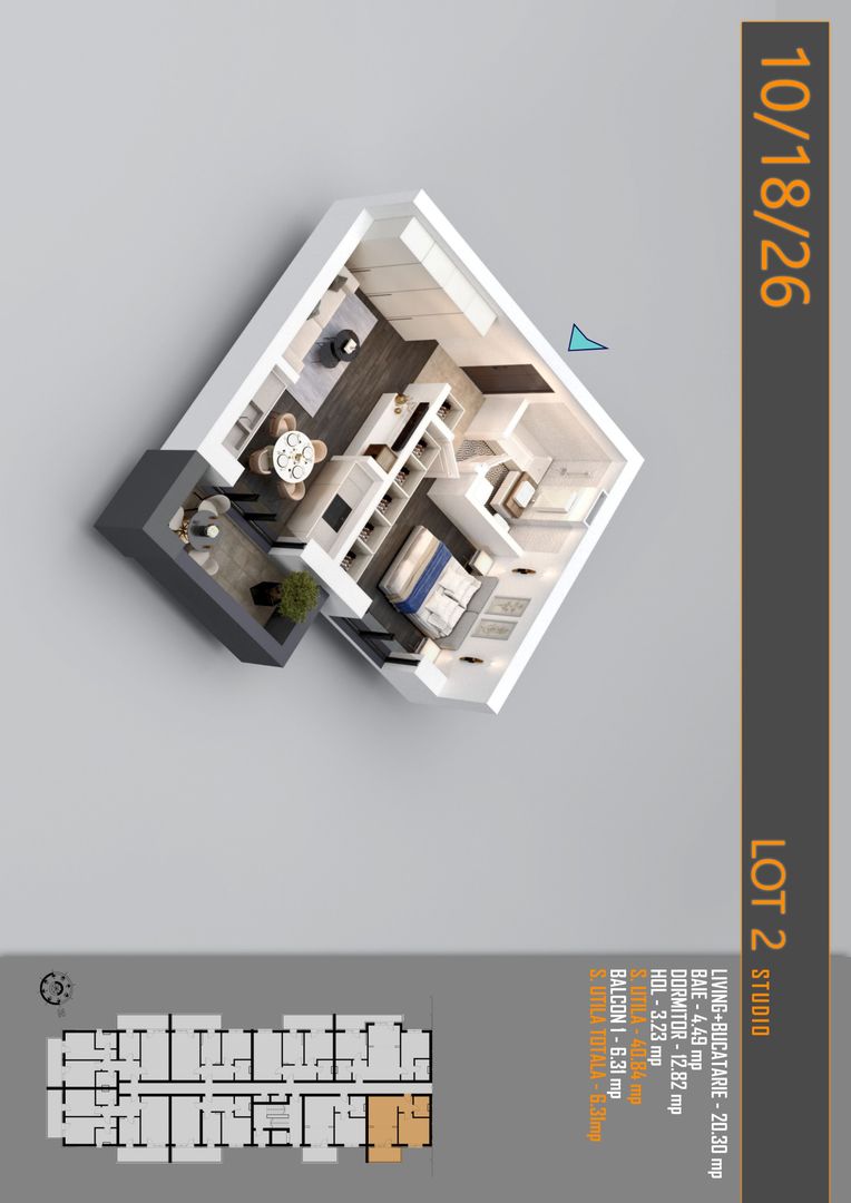 AP. 2CAM. LIVING OPEN-SPACE / INVESTITIE. PALLADY-METROU N TECLU! - Poză 4