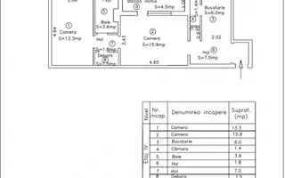 Apartament 2 camere – langa Iulius Mall | Renovat | Centrala | Comision 0% - Schiță 36