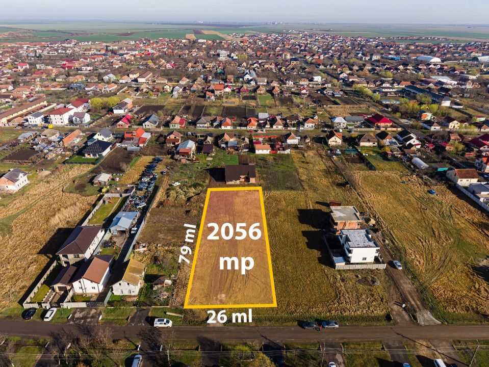 Teren intravilan 2056 mp Sanandrei | Ideal duplexuri sau vile | 0% comision - Poză 2
