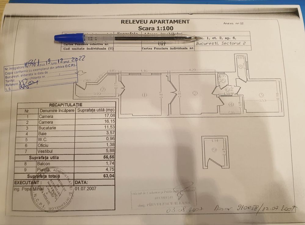 De Vanzare Apartament 2 camere zona Armeneasca sect.2 - Poză 8