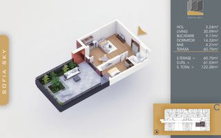 2 Camere Terasa Generoasa Mutare Rapida Th. Pallady-Titan - Poză 3